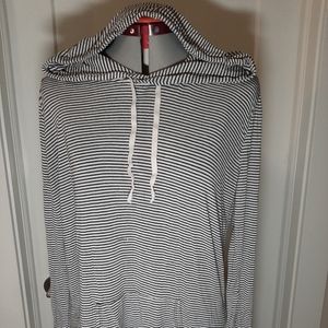 BRANDY MELVILLE Striped Hoodie Sweater